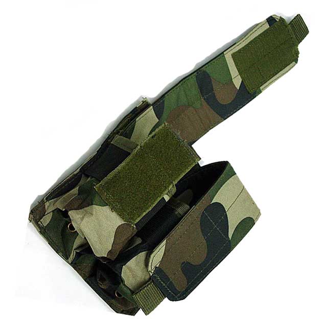 Double Pistol Mag Pouch MOLLE MSA PARA M4 Dou Pouch Mag Magazine AOR