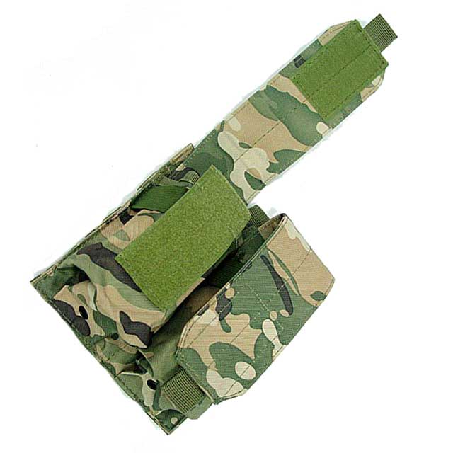 Double Pistol Mag Pouch M4 Multicam Molle Bag Fast MOLLE Holster CP