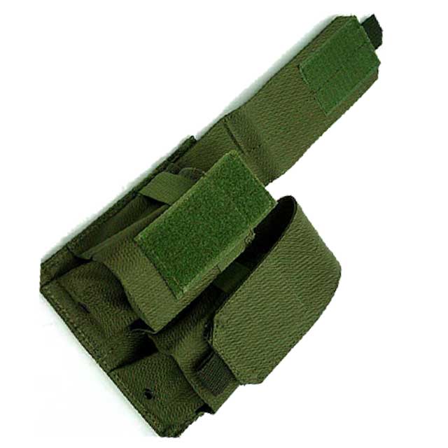 Double Pistol Mag Pouch Tactical Molle Modular Triple Pistol Mag OD