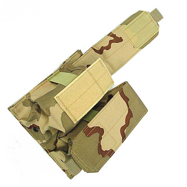 Double Pistol Mag Pouch M4 5.56mm Nylon Magazine Pouch Desert Camo