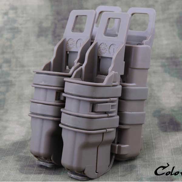 Fast Rifle+Pistol 4set Tactical Mag Pouch Holster Magazine Attach DE - Click Image to Close