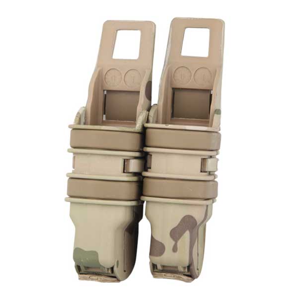 Heavy Double Fast Attach Molle System Holder Pistol Magazine Pouch - Click Image to Close