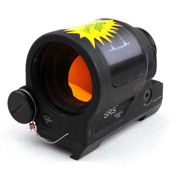 Tactical Trijicon SRS 1x38 Solar Reflex Red Dot Sight MOA Dot BK - Click Image to Close