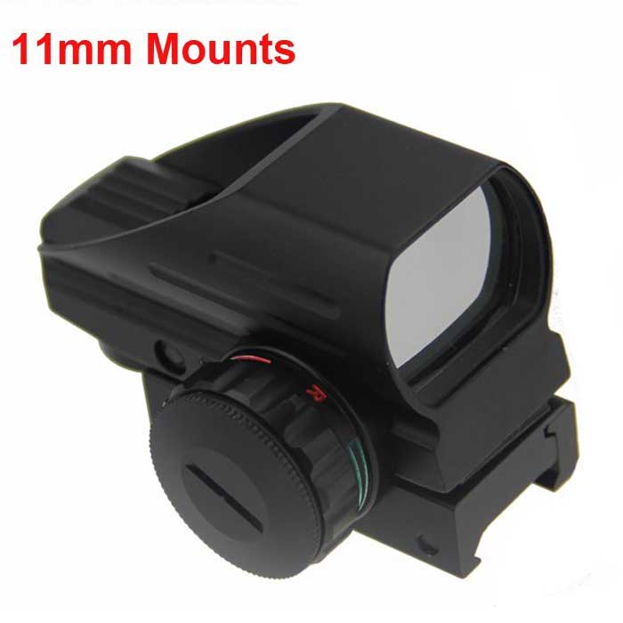 Hunting Optics 1x22x33 Compact Reflex Red Green Dot Sight 11mm Mount - Click Image to Close