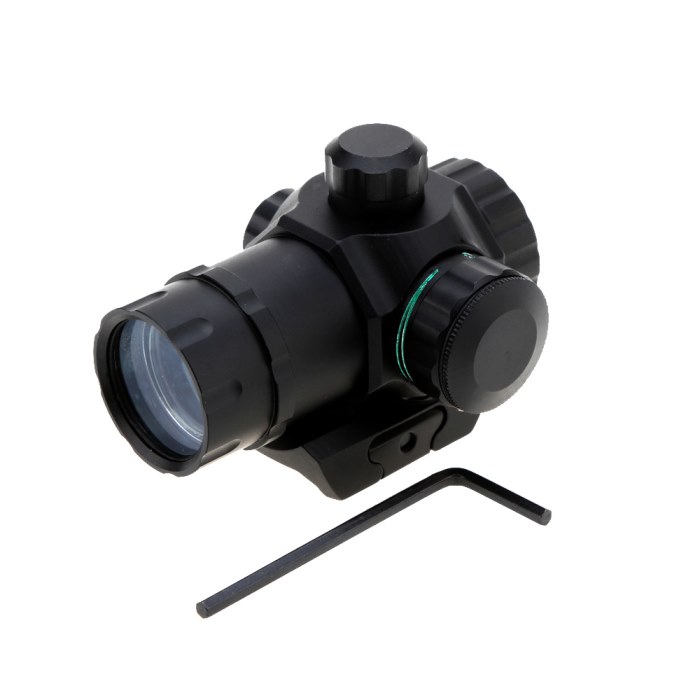 Riflescope 1X20 Red Green Dot Sight Optics Tactical Scope Reflex Len - Click Image to Close