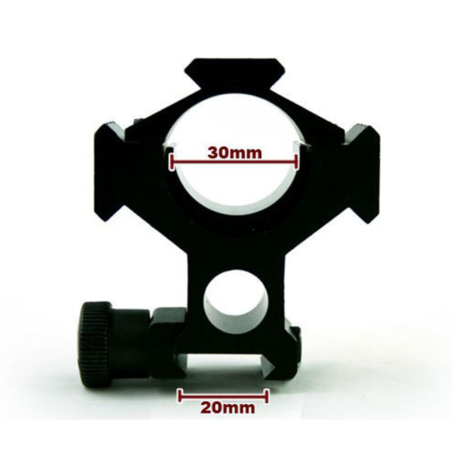 Adjustment rail 30mm scope flashlight mount