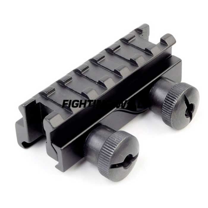 75mm 14 Slots Scope See-Thru 1" Riser Base Dovetail Weaver Rail Moun