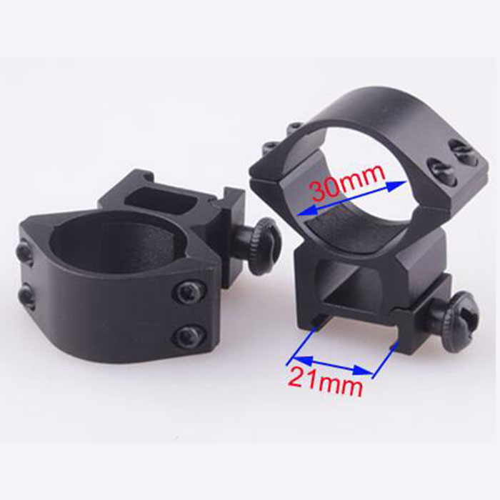 30mm High QD Scope Flashlight Ring Mount RIS 2 Screw 21mm Rail Mount - Click Image to Close