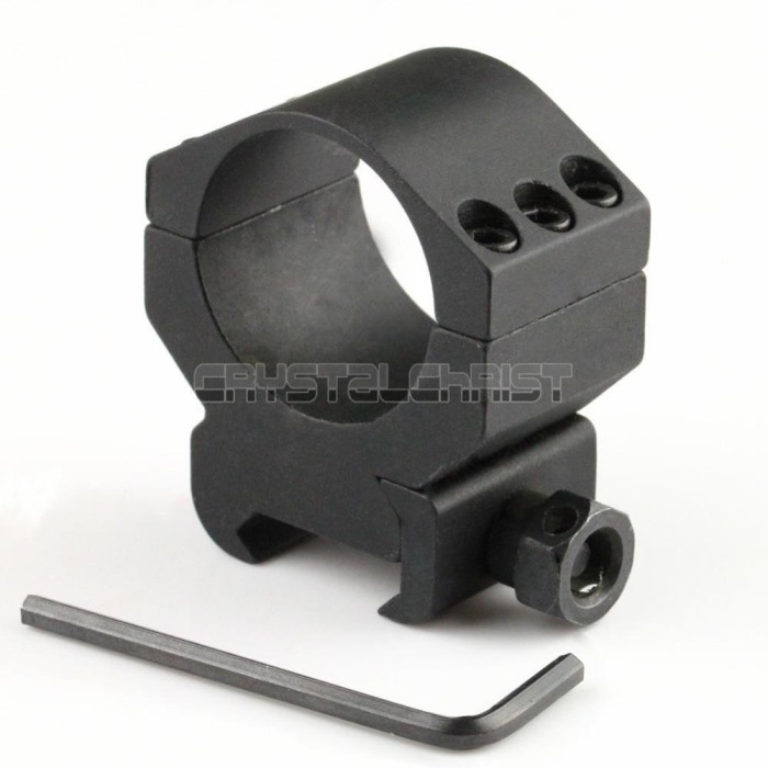 30mm Profile Scope Flashlight Ring Mount 21mm Picatinny Weaver Rail - Click Image to Close