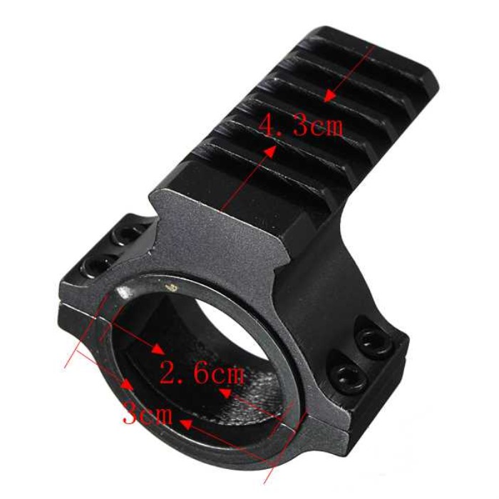 30mm Ring Scope Tube Flashlight Laser 20mm Weaver Rail Mount Adapter