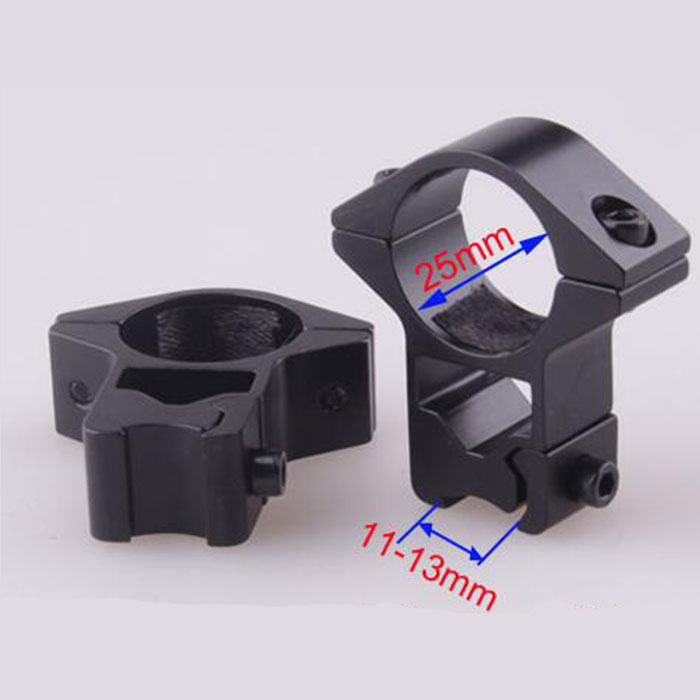 25.4mm High QD Scope Flashlight Metal Ring Mount 11 mm RIS Weaver Ra - Click Image to Close