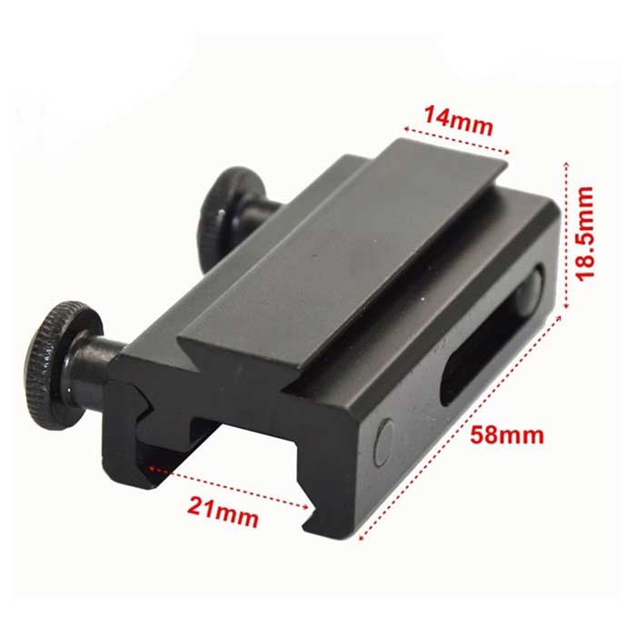 20mm to 11mm Picatinny Weaver Adapter Rail Weaver Scope Mount