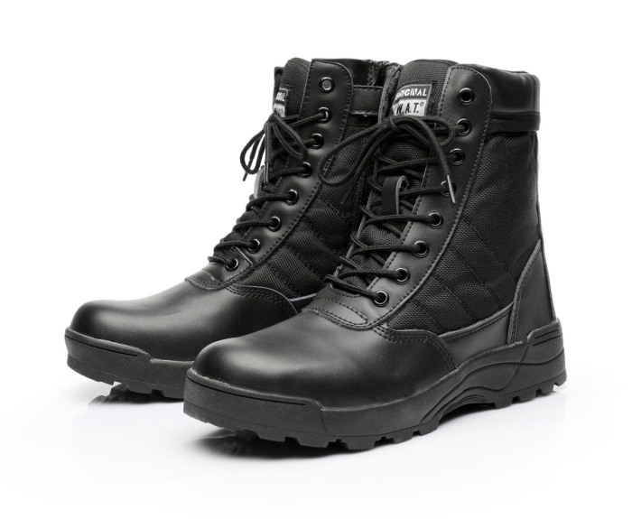 Swat Boots Tactical Shoes Airsoft Mens Boots Military Duty Boots BK - Click Image to Close