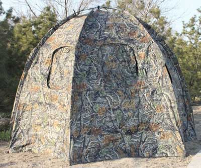 Outdoor Hexagon Stents Six skylight Camping Tent Camo - Click Image to Close