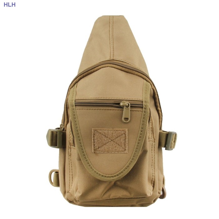 Hiking Chest Bags Tactical Camo Hunting Packbags For Male Tan