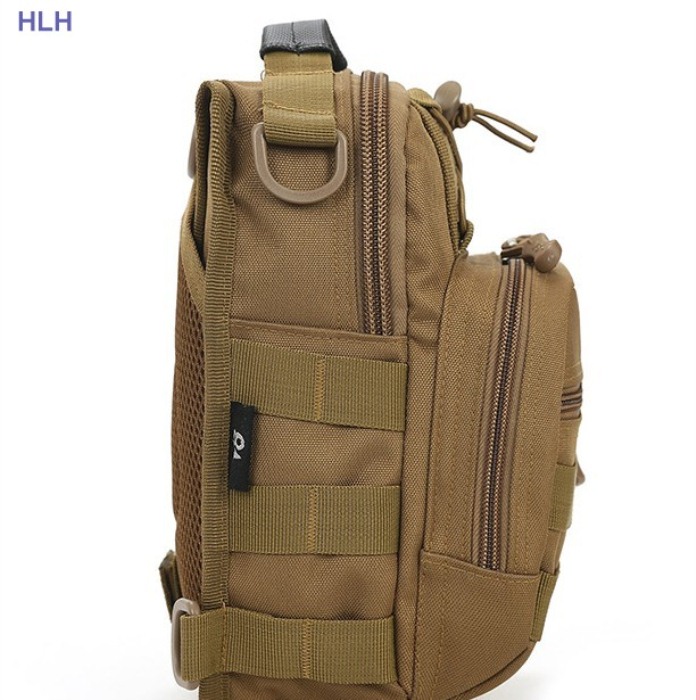 Tactical Shoulder PackBags Military Chest Bag For Man Tan