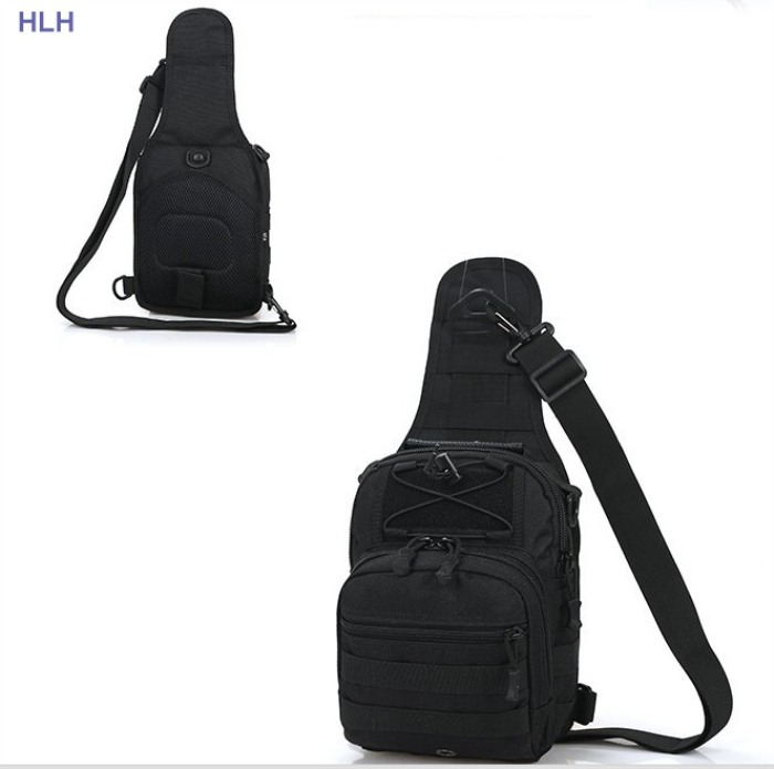 Multifunction EDC Chest PackBags Outdoor Shoulder Bags Black