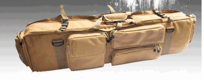 Military Fishing Tackle Bag Nice Fishing Rod Bag Tan Color - Click Image to Close