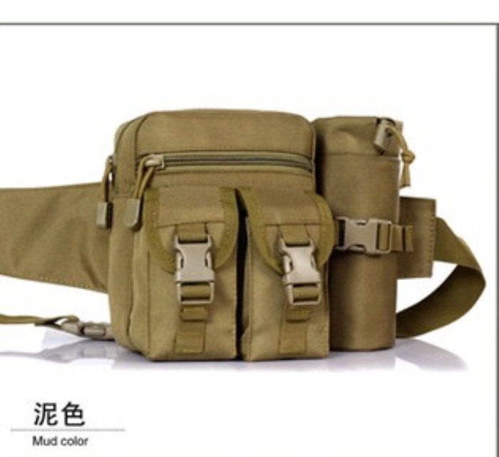 Nature Hiking/Running Waist Belt Bag Tactical Water Bottle BackPack - Click Image to Close