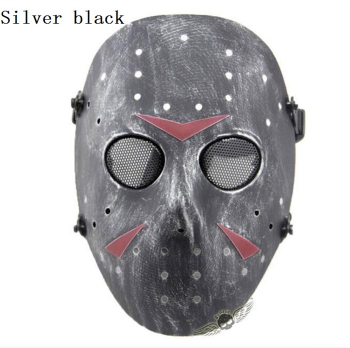 Paintball Airsoft Tactical Jungle Full Face Mask Grey