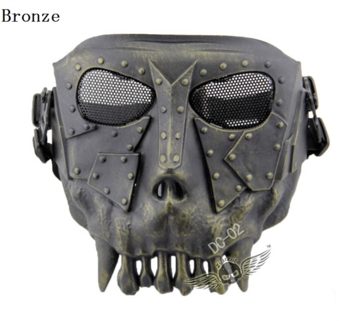 Fishing Masks Motorcycle Protective Mask CS Full Face Masks Bronze