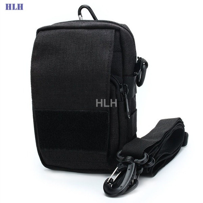 Tatical Outdoor Packbags Nylon Shoulder Bags Black
