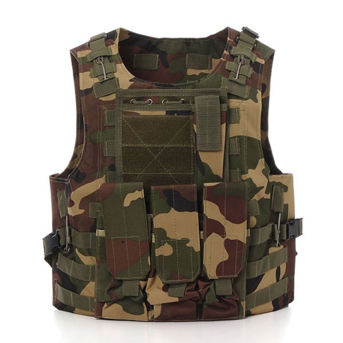 Outdoor Military Tactical Vest Army Polyester Airsoft War Game Hunti