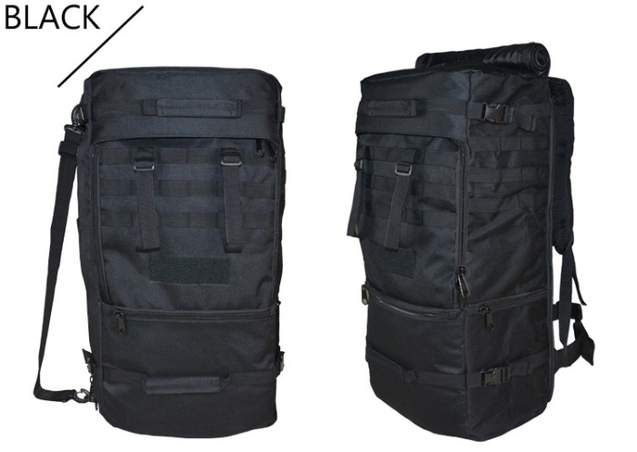 1.6 KG Big Capacity Oxford Material Tactical Travel Backbags Black - Click Image to Close