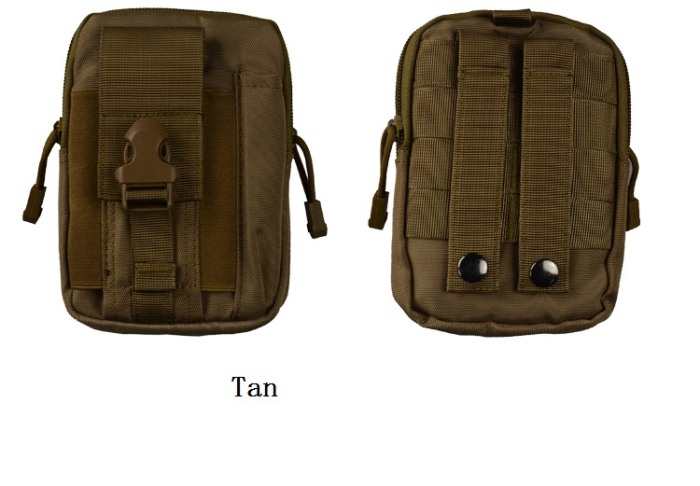 Tactical Waist Bags 0.17KG Weight Outdoor Shoulder Bags Tan - Click Image to Close