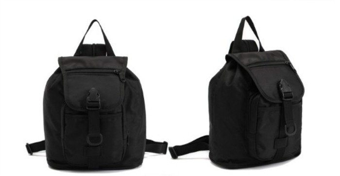 Men'S Backpack Travel Shoulder Bags Molle Rucksack Bags Black