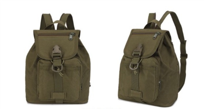 Men'S Backpack Travel Shoulder Bags Molle Rucksack Bags Green - Click Image to Close