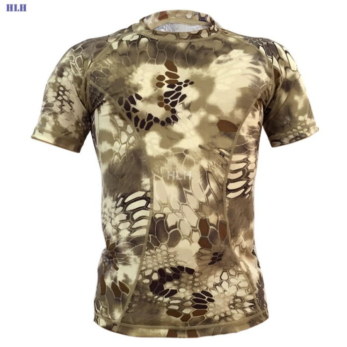 5 Colors Breathable Camouflage Tactical Paintball Airsoft Tees XLMWH - Click Image to Close