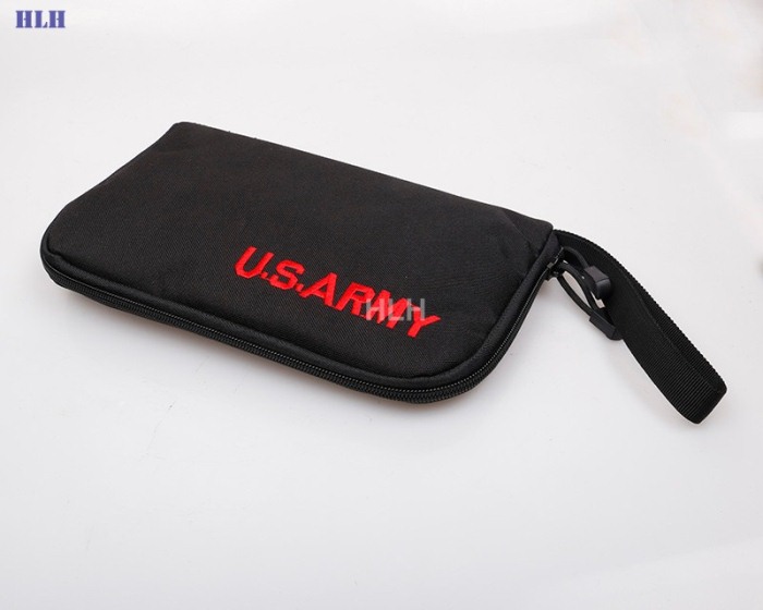 Tactical Military Handgun Holster Pistol Carry Bag Gun Soft Pouch BK - Click Image to Close