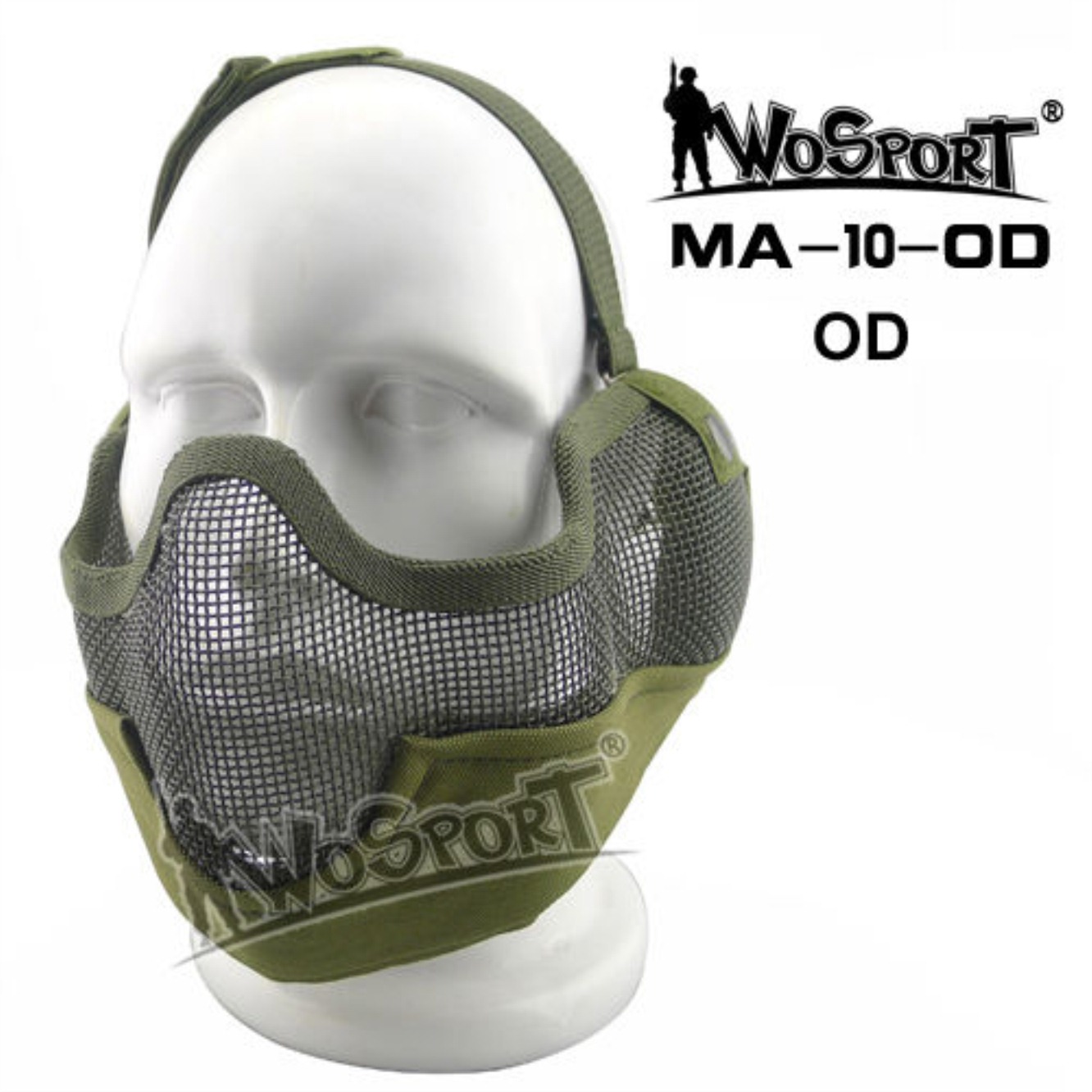 Tactical Outdoor Military Hiking WST Wire Mask Green