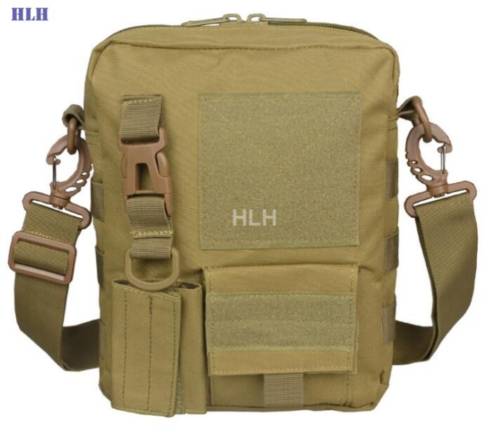 Tactical Military Bag MOLLE System Single Shoulder Packpack Tan