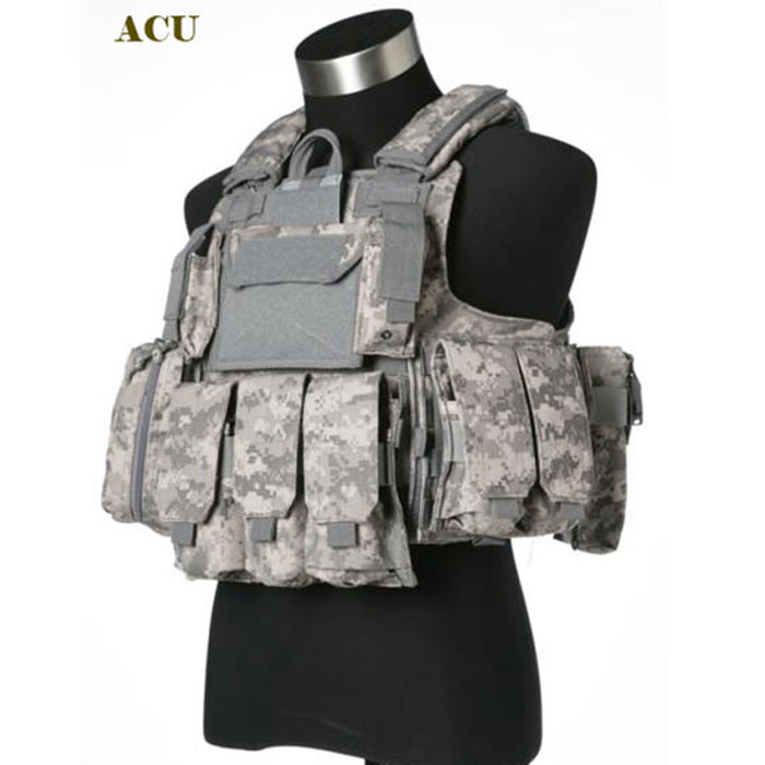 1000D Large Tactical MOLLE Vest ACU - Click Image to Close