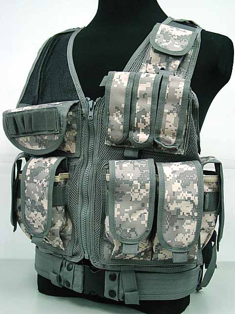 Molle Vest Reticularis Tactical Vest Field Traing Vest ACU - Click Image to Close