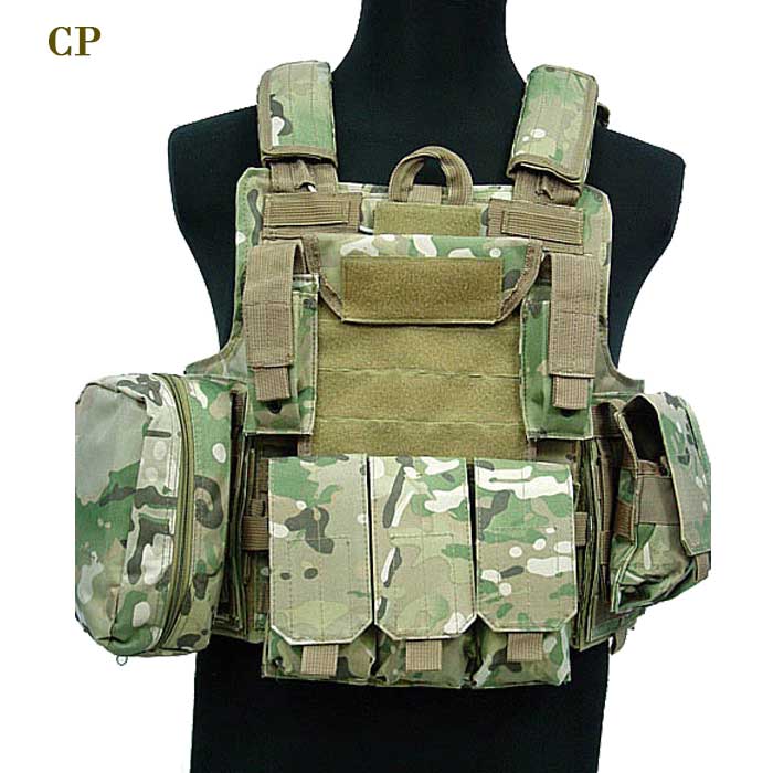 1000D Large Tactical MOLLE Vest CP Perfect for Airsoft