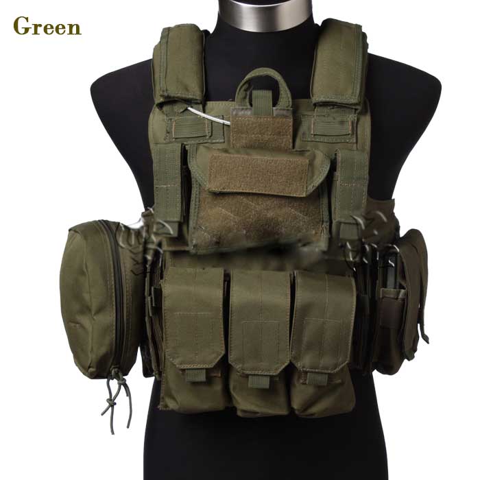 1000D Tactical Vest Military Molle Combat Assault Airsoft Vest TAN