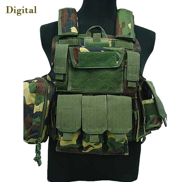 1000D Large Tactical Military Vest MOLLE Attachments Modular Combat