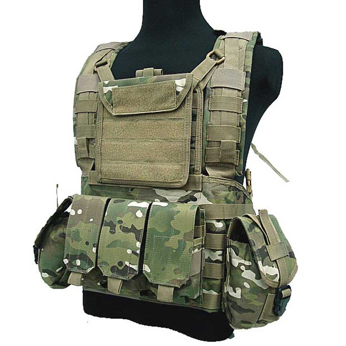 Military Tactical Molle Vest Airsoft Combat Vest RRV Water Bag CP - Click Image to Close