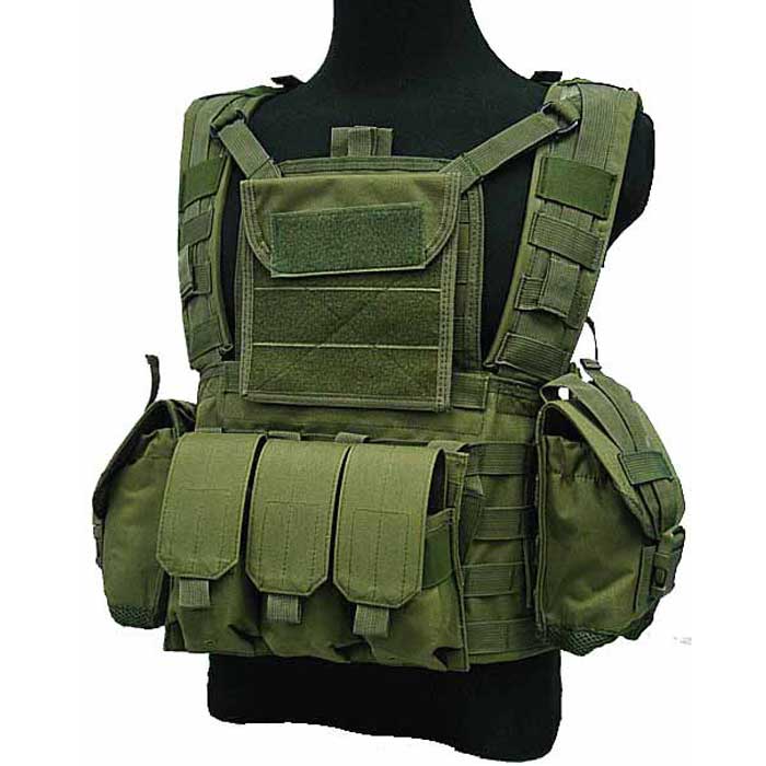 Military Tactical Molle Vest Airsoft Combat Vest RRV Water Bag OD