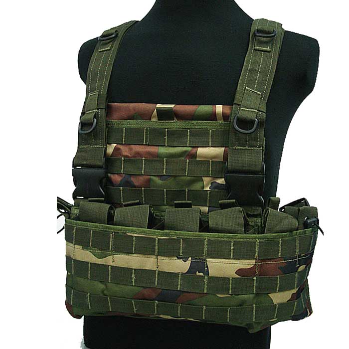 Tactical Module Vest Military Combat Molle Vest w Water Bag Pouch CL - Click Image to Close