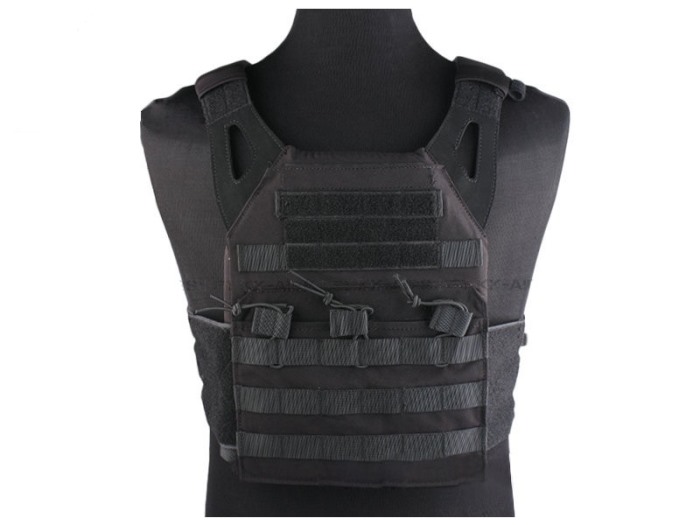 Durable 1000D JPC Tactical Vest Molle Military Police Vest BLACK - Click Image to Close