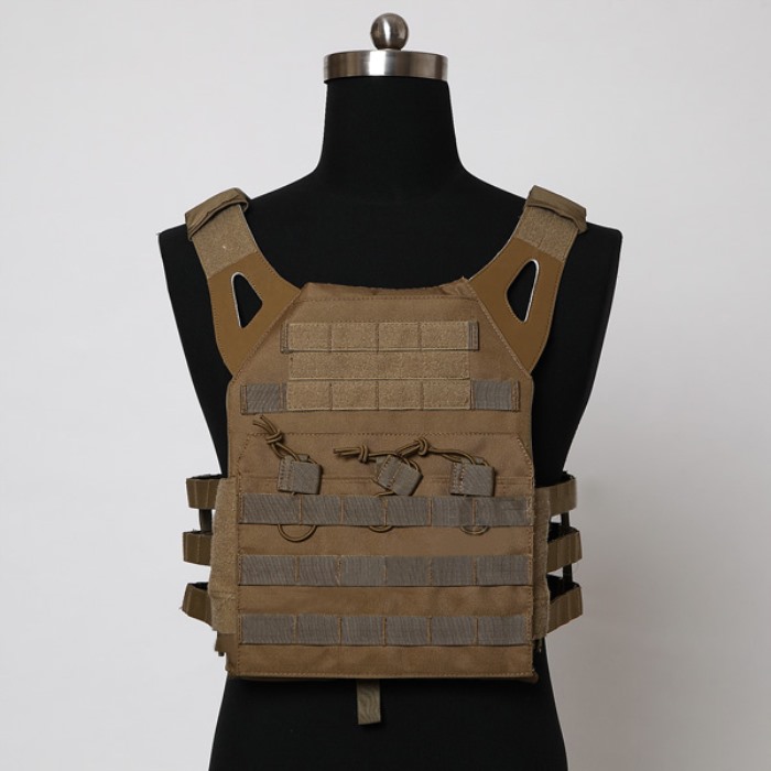 Durable 1000D JPC Tactical Vest Molle Airsoft Bullet Proof Vest TAN - Click Image to Close