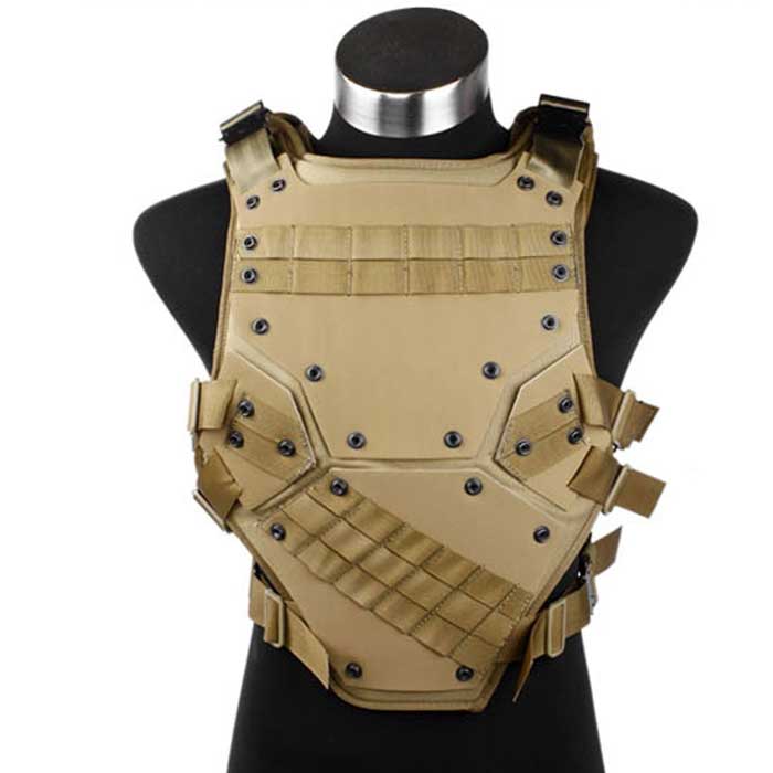 TF3 Tactical Combat Hunting Vest Airsoft Protective Cosplay Vest DE - Click Image to Close