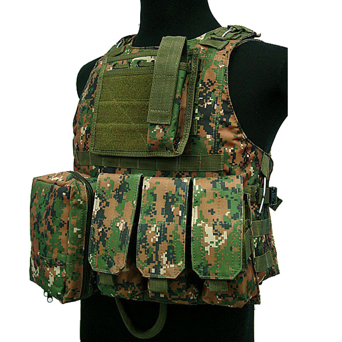 Military Vest Tactical Amphibious Assault Vest Molle Combat w Mag DC - Click Image to Close